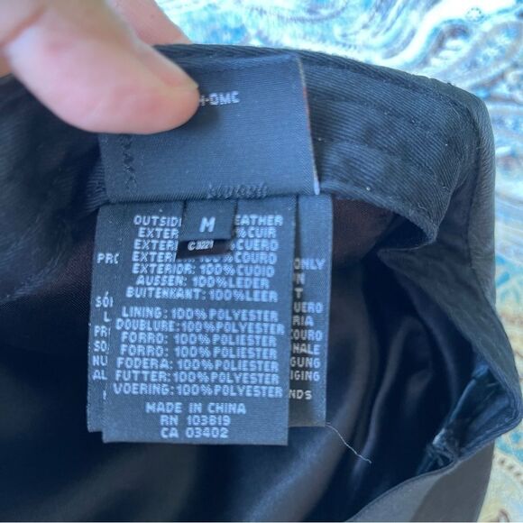 Harley Davidson Leather Embroidered Logo Unisex Cap Medium - Picture 7 of 10